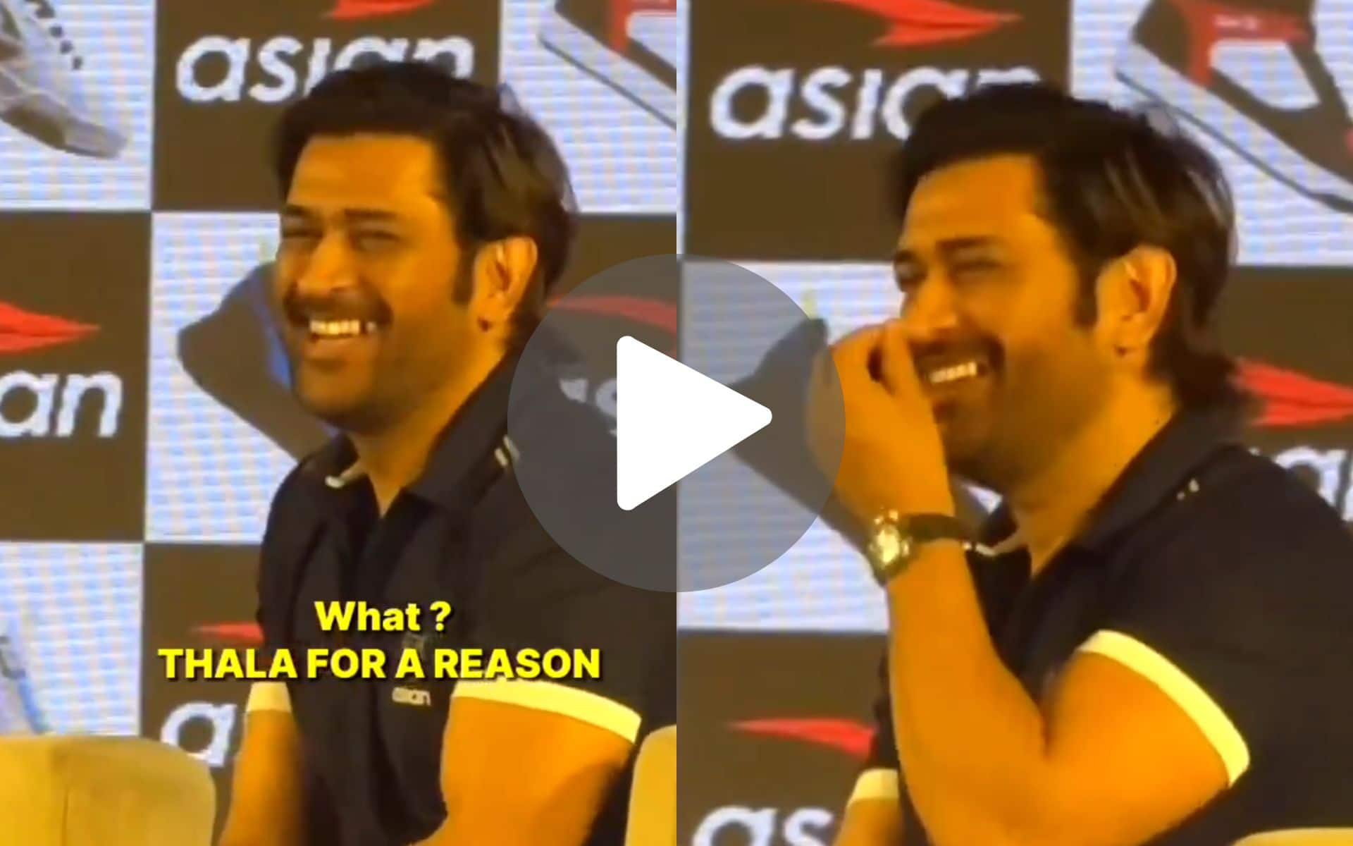 [Watch] 'Thala For A Reason': MS Dhoni Cutely Reacts To Fans' Favourite One-Liner